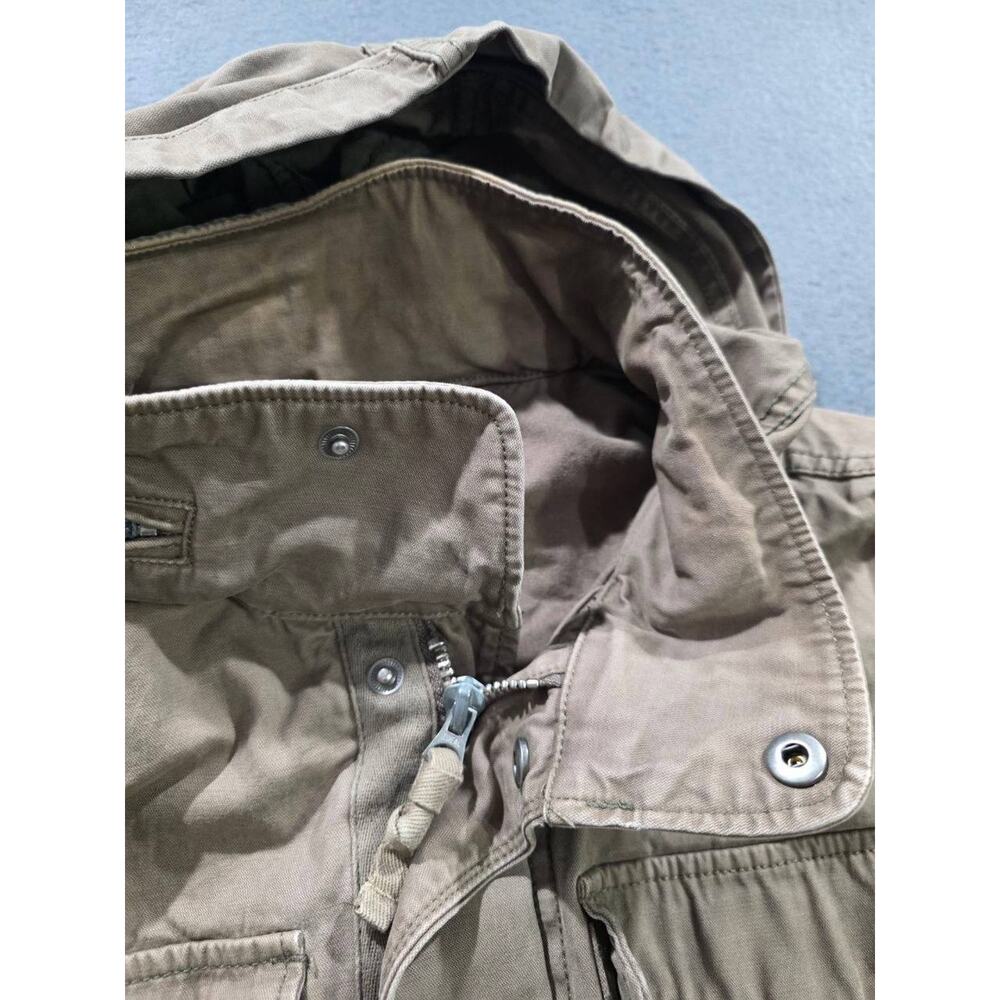 Madewell Jacket Men Y2K Green Military Utility Zip Pockets Army Sz M A009523 - Picture 7 of 12